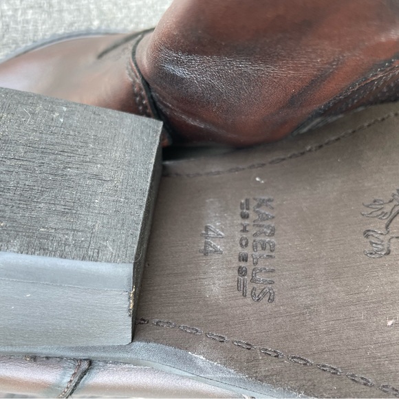 Karelus brown boots low heel - Picture 6 of 7